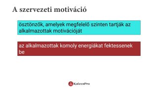 A szervezeti elkötelezettség, elégedettség és motiváció