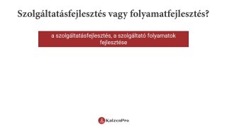 A folyamatfejlesztési projekt alapjai